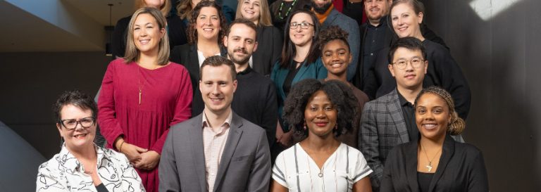 Group of business award winners