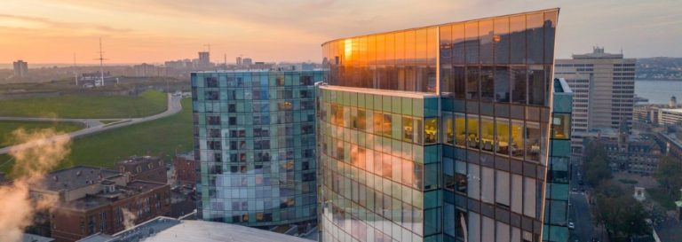 Cityscape at dawn